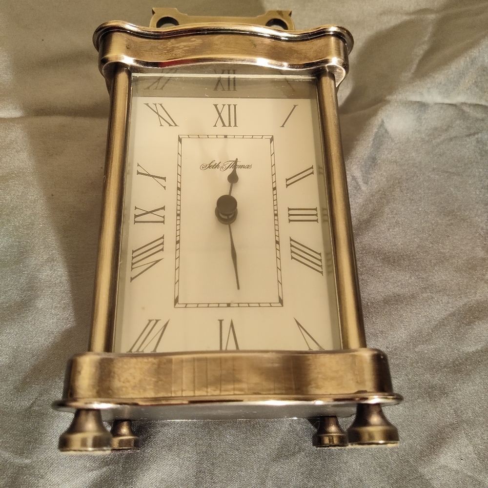 Brushed Bronze Clock Approx 6" Tall - Picture 11 of 11